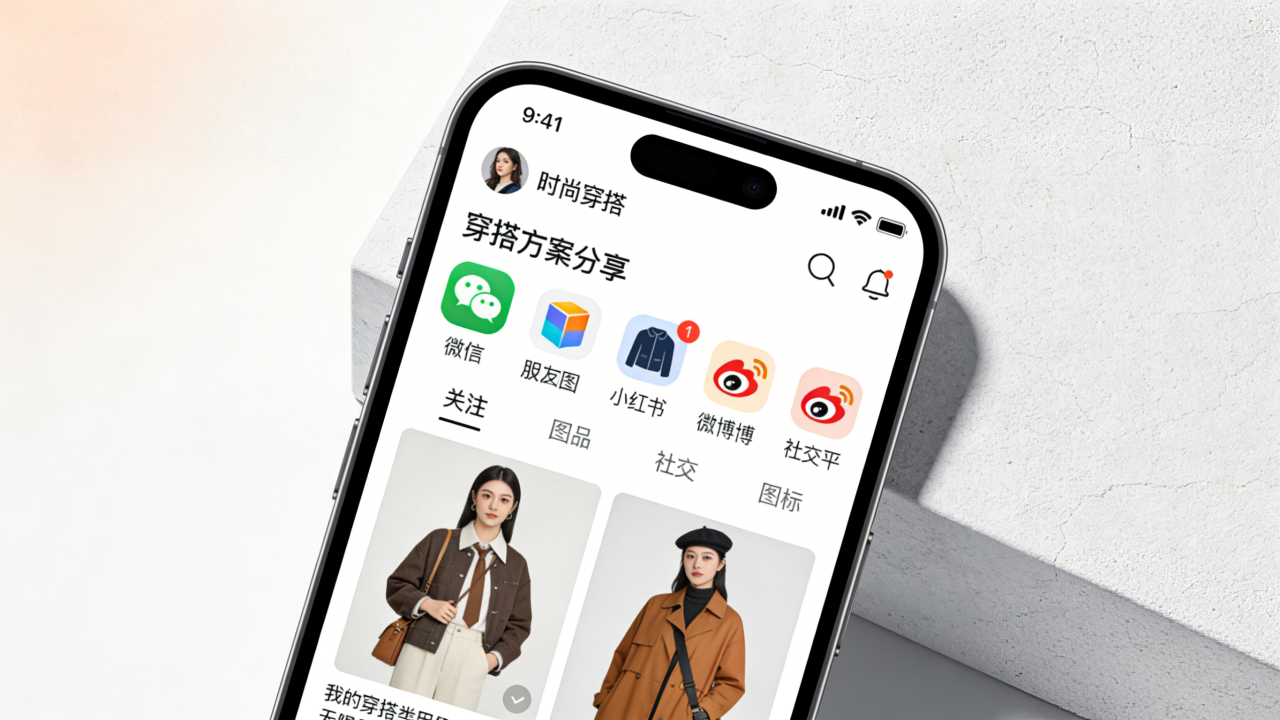 穿搭分享功能演示